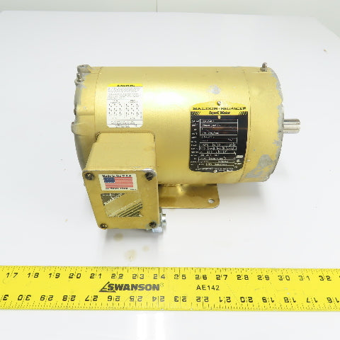 Baldor CEM3546T 1HP AC Electric Motor 230/460V 3Ph 1760RPM 143TC Frame
