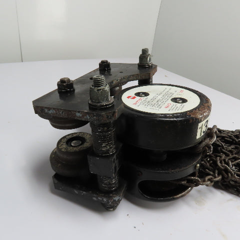 Chester A.M. 1/2 Ton 1000LB Manual Chain Hoist W/ Trolley 12' Lift