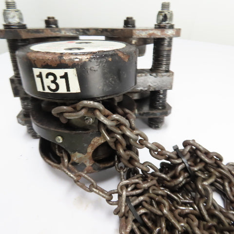 Chester A.M. 1/2 Ton 1000LB Manual Chain Hoist W/ Trolley 12' Lift