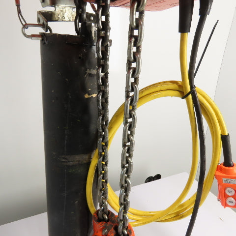 CM Lodestar Model R 2 Ton 4000LB Electric Chain Hoist 8FPM 3Ph 230/460V 20' Lift