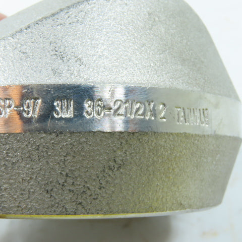 36- 2-1/2" x 2" 3M Stainless Steel Thredolet Threaded Adaptor