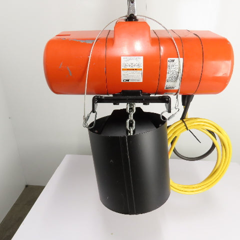 CM Lodestar Model RRS 2Ton 4000LB Electric Chain Hoist 20'Lift 16FPM 230/460 3Ph