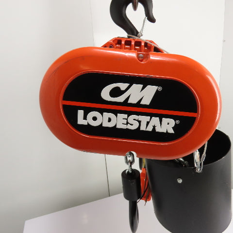 CM Lodestar Model RRS 2Ton 4000LB Electric Chain Hoist 20'Lift 16FPM 230/460 3Ph