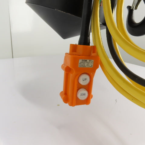 CM Lodestar Model RRS 2Ton 4000LB Electric Chain Hoist 20'Lift 16FPM 230/460 3Ph