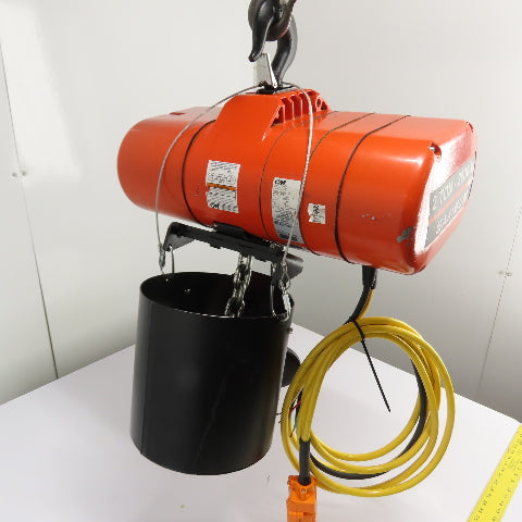 CM Lodestar Model RRS 2Ton 4000LB Electric Chain Hoist 20'Lift 16FPM 230/460 3Ph