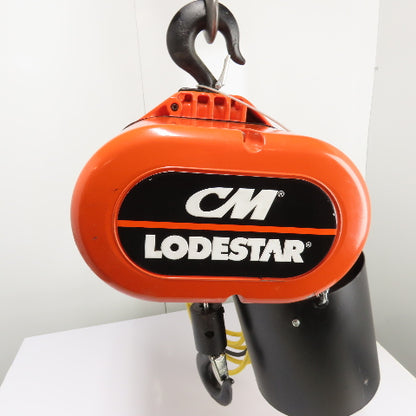 CM Lodestar Model RRS 2Ton 4000LB Electric Chain Hoist 20'Lift 16FPM 230/460 3Ph