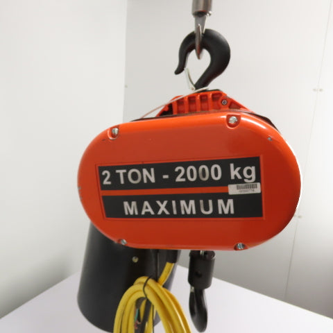 CM Lodestar Model RRS 2Ton 4000LB Electric Chain Hoist 20'Lift 16FPM 230/460 3Ph
