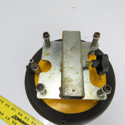 Anver VP128Q-A2C4 11" OD Spring Loaded Vacuum Suction Cup Lifter Pad