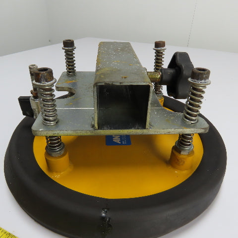 Anver VP128Q-A2C4 11" OD Spring Loaded Vacuum Suction Cup Lifter Pad