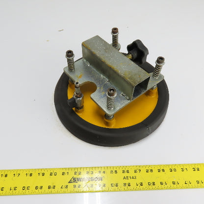 Anver VP128Q-A2C4 11" OD Spring Loaded Vacuum Suction Cup Lifter Pad