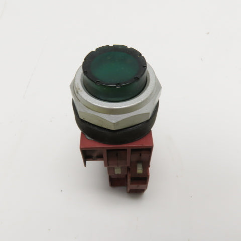 Siemens-Allis P30PLF1 Green Illuminated Momentary Contact Switch