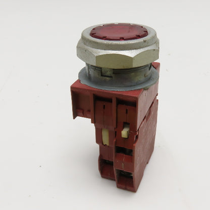 Siemens-Allis P30PLF1 Red Illuminated Momentary Contact Push Button
