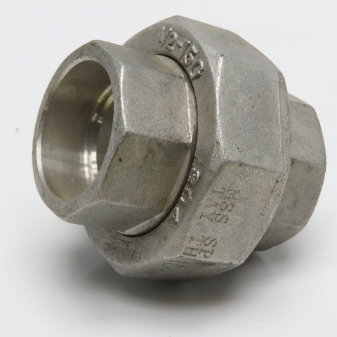 1/2" Stainless Steel Socket Weld Pipe Union 150# MSS SP-114
