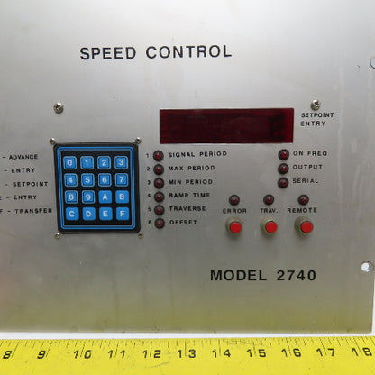 2740D1 2740 Speed Control Interface Display Panel Keypad Module