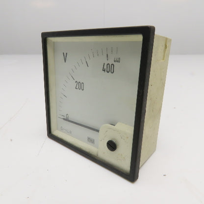 Analog Voltmeter Panel Meter 400V Max Scale Square