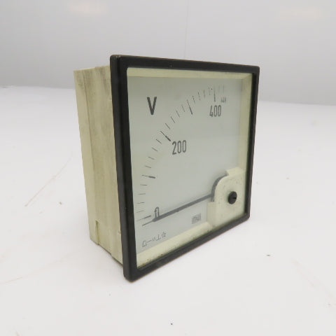 Analog Voltmeter Panel Meter 400V Max Scale Square