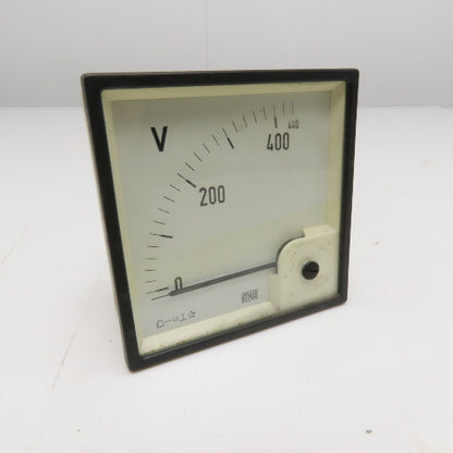 Analog Voltmeter Panel Meter 400V Max Scale Square