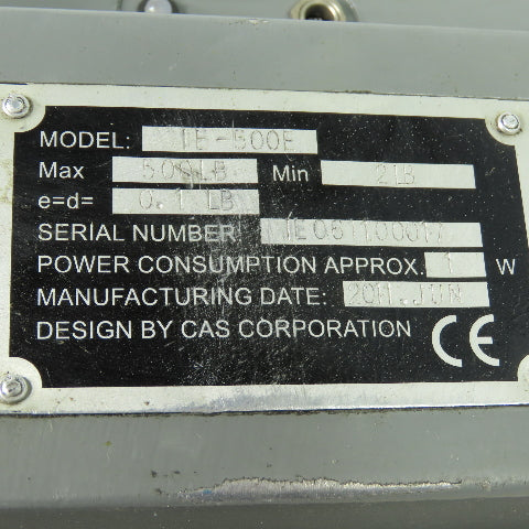 CAS IE-500E Digital Hanging Crane Scale 500 lb Capacity