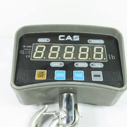 CAS IE-500E Digital Hanging Crane Scale 500 lb Capacity