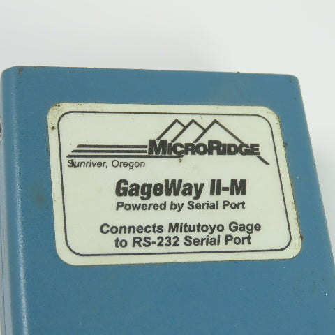 MicroRidge GageWay II-M Interface Mitutoyo Gage to RS-232 Serial Port