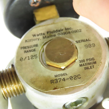 Watts Fluidair R374-02C F504-02AH Pneumatic Filter Regulator Lubricator 1/4" NPT