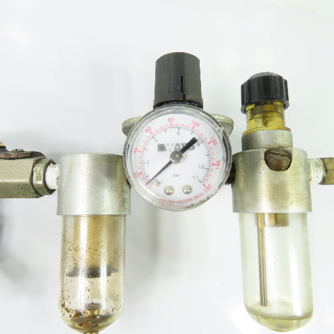 Watts Fluidair R374-02C F504-02AH Pneumatic Filter Regulator Lubricator 1/4" NPT