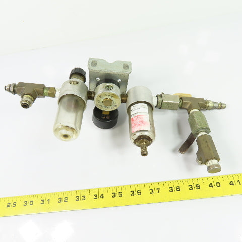 Watts Fluidair R374-02C F504-02AH Pneumatic Filter Regulator Lubricator 1/4" NPT