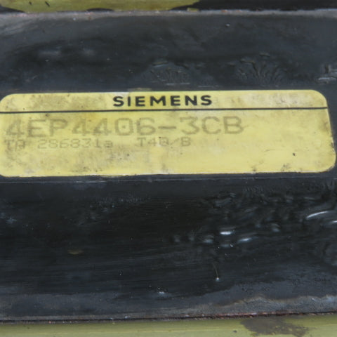 Siemens 4EP4406-3CB 3-Phase Harmonic Detuning Filter Reactor Heavy Duty Busbar