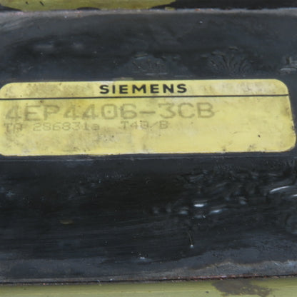 Siemens 4EP4406-3CB 3-Phase Harmonic Detuning Filter Reactor Heavy Duty Busbar