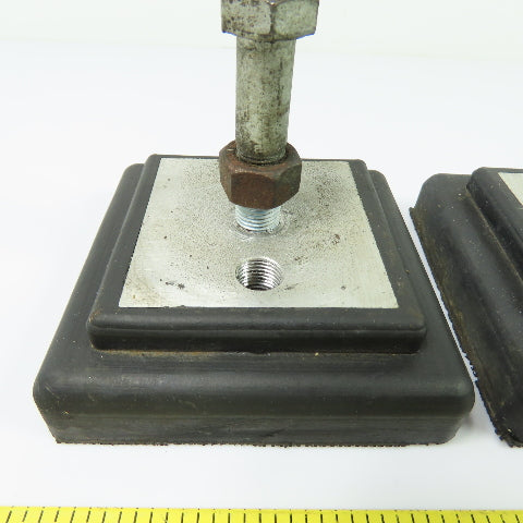4" x 4" Anti Vibration Rubber Leveling Machine Pad Lot of 4