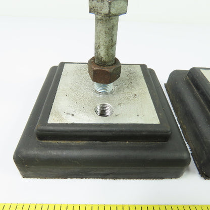 4" x 4" Anti Vibration Rubber Leveling Machine Pad Lot of 4