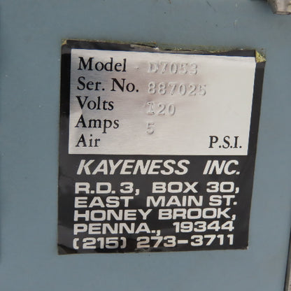 Kayeness D7053 Melt Flow Indexer 1Ph 120V 5A