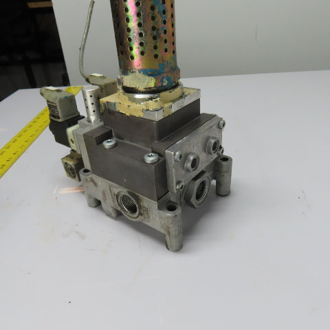 IMI Herion 2493039-0201-G XSz 20 Dual Press Safety Valve 120V 60Hz 2-8 Bar