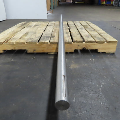 2" Stainless Steel Impeller Fan Mixer Solid Bar Shaft 3/8" x 5" Keyed 99" OAL