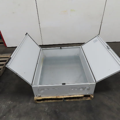 Rittal 47" x 39" x 11" Double Door Electrical Cabinet Enclosure W/ Back Plate