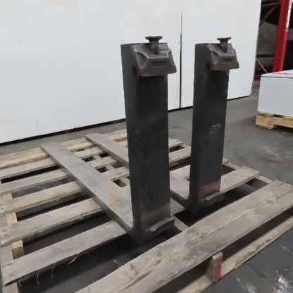 Cascade 7000025 4" x 40" Pin Lock Forklift Forks Class II 16" Carriage Set of 2