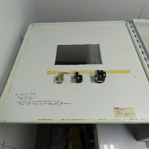 Hoffman A303012LP 30" x 30" x 12" Electrical Enclosure W/ Backplate