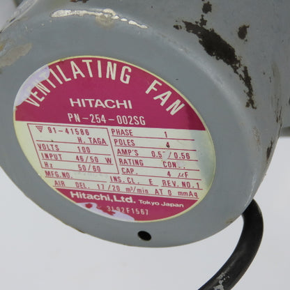 Hitachi PN-254-002SG Ventilating Exhaust Fan 100V 1Ph 46/50W 3-Blade