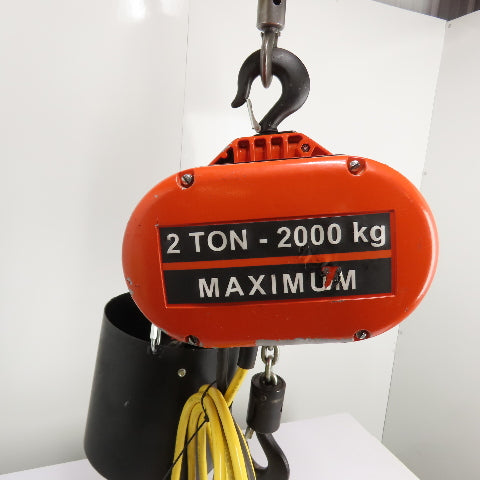 CM Lodestar Model RRS 2Ton 4000LB Electric Chain Hoist 20'Lift 16FPM 230/460 3Ph