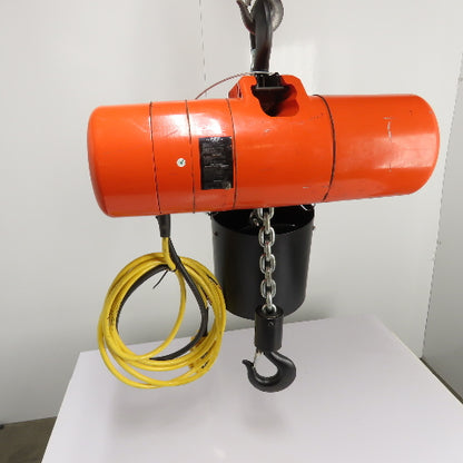 CM Lodestar Model RRS 2Ton 4000LB Electric Chain Hoist 20'Lift 16FPM 230/460 3Ph