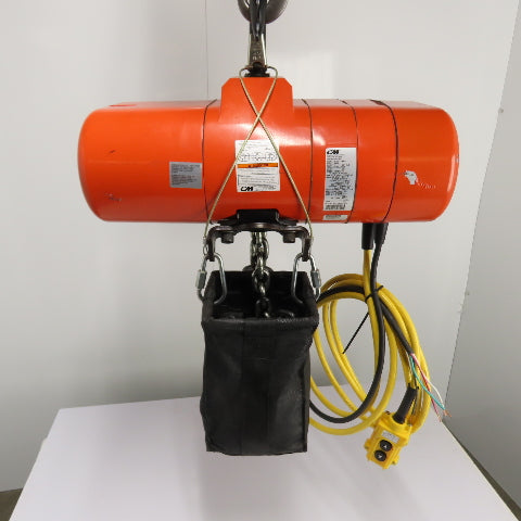 CM Lodestar Model RRS 2Ton 4000LB Electric Chain Hoist 20'Lift 16FPM 230/460 3Ph