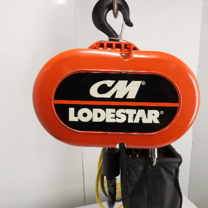 CM Lodestar Model RRS 2Ton 4000LB Electric Chain Hoist 20'Lift 16FPM 230/460 3Ph