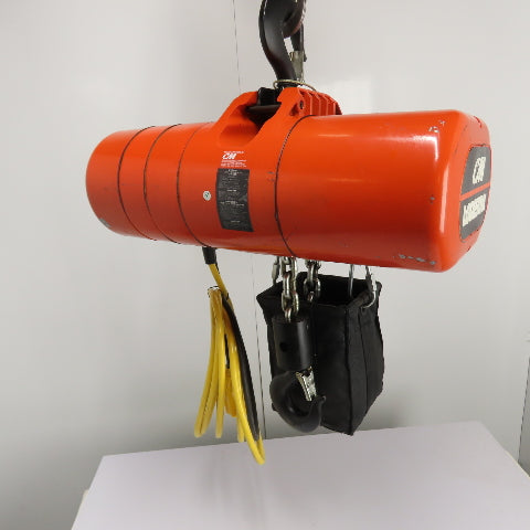 CM Lodestar Model RRS 2Ton 4000LB Electric Chain Hoist 20'Lift 16FPM 230/460 3Ph