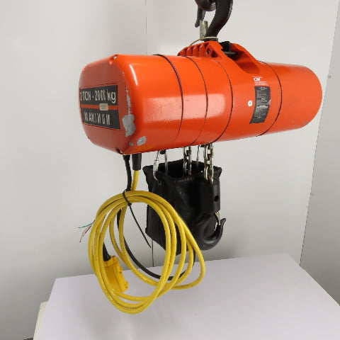 CM Lodestar Model RRS 2Ton 4000LB Electric Chain Hoist 20'Lift 16FPM 230/460 3Ph