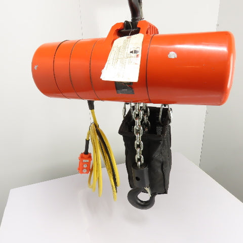 CM Lodestar Model RRS 2Ton 4000LB Electric Chain Hoist 20'Lift 16FPM 230/460 3Ph