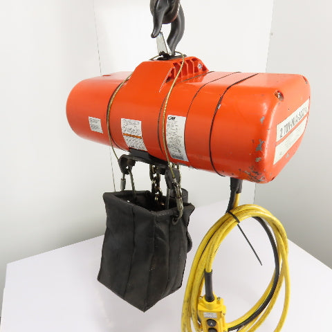 CM Lodestar Model RRS 2Ton 4000LB Electric Chain Hoist 20'Lift 16FPM 230/460 3Ph