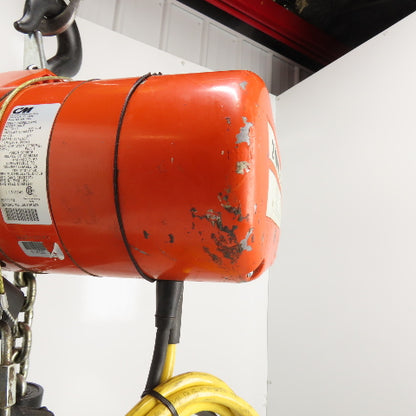 CM Lodestar Model RRS 2Ton 4000LB Electric Chain Hoist 20'Lift 16FPM 230/460 3Ph