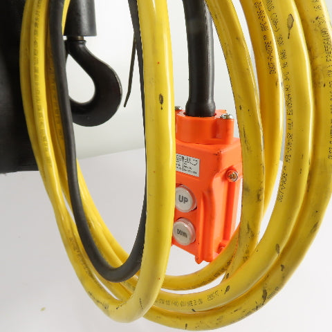 CM Lodestar Model RRS 2Ton 4000LB Electric Chain Hoist 20'Lift 16FPM 230/460 3Ph