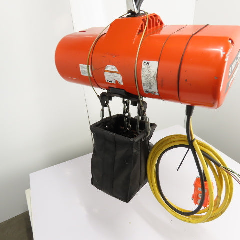 CM Lodestar Model RRS 2Ton 4000LB Electric Chain Hoist 20'Lift 16FPM 230/460 3Ph