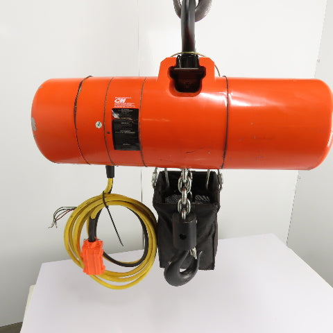 CM Lodestar Model RRS 2Ton 4000LB Electric Chain Hoist 20'Lift 16FPM 230/460 3Ph